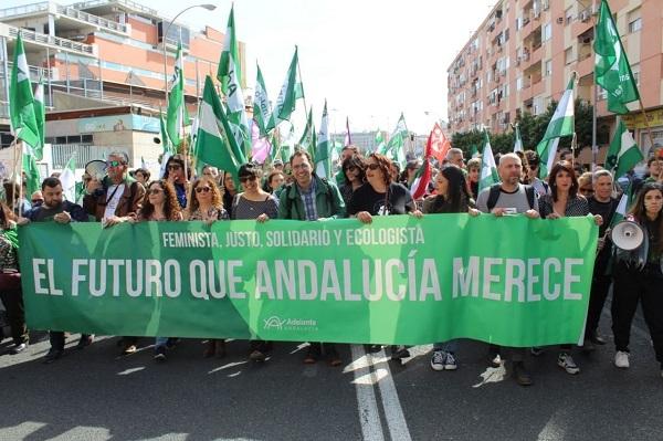Manifestación por el Día de Andalucía.