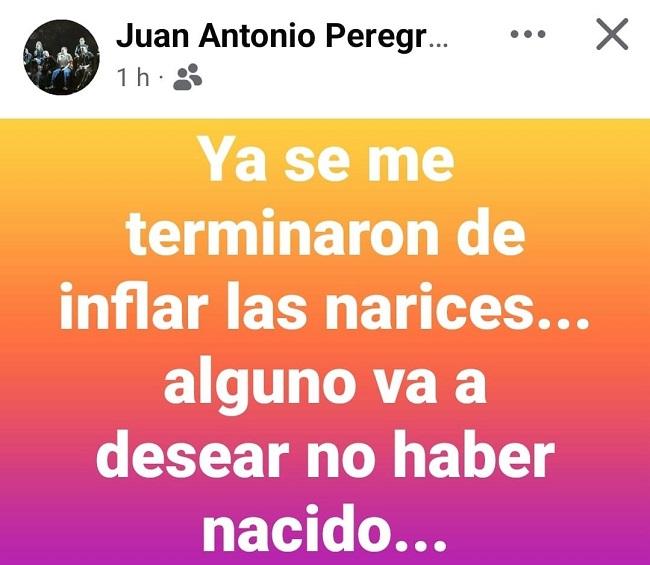 Captura de pantalla del mensaje.