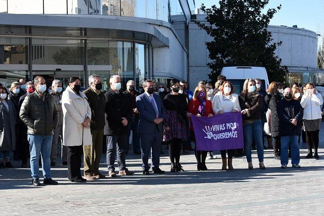 Minuto de silencio, en Diputación de Granada.