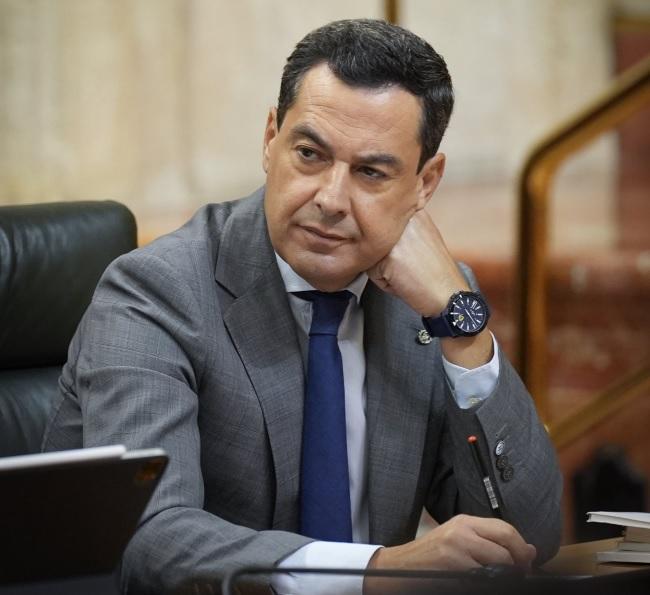 Moreno, en una fotografía de archivo, en el Parlamento andaluz. 