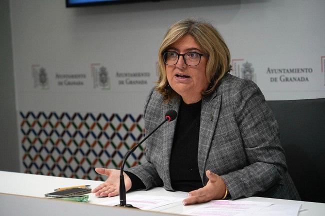 Ana Muñoz en rueda de prensa.