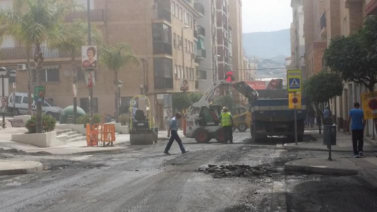 Obras en la calle Ancha de Motril denunciadas por IU.
