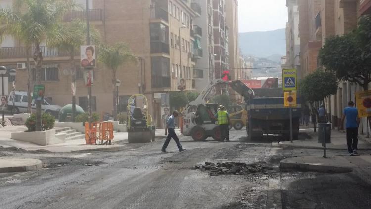Obras en la calle Ancha de Motril denunciadas por IU.