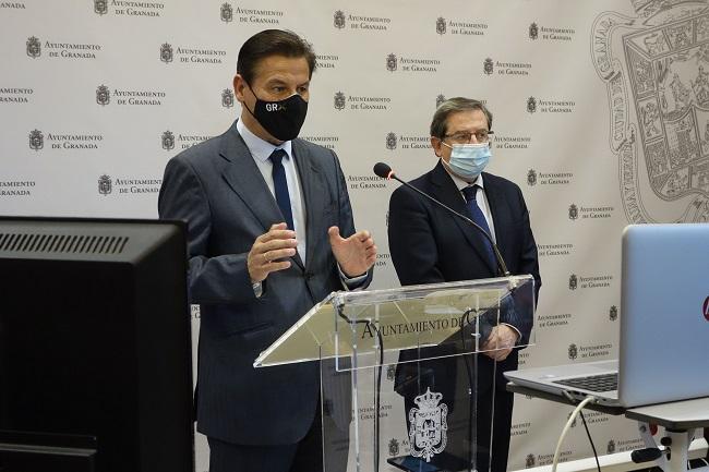 Luis Salvador, junto a Luis González, en rueda de prensa este miércoles.