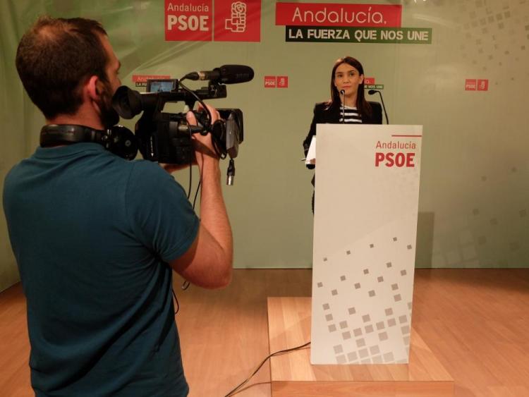 Olga Manzano, en rueda de prensa. 