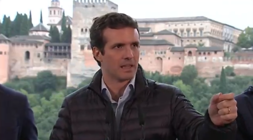 Pablo Casado este sábado en Granada. Pablo Casado este sábado en Granada.