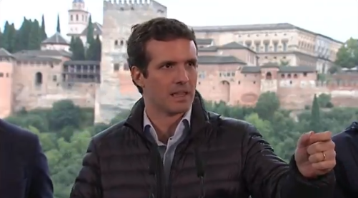 Pablo Casado este sábado en Granada.