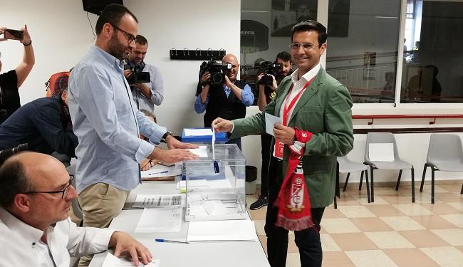 Francisco Cuenca, en su colegio electoral el pasado 26M.