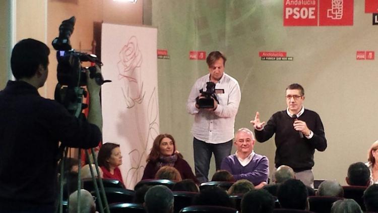 Patxi López durante su intervención. 