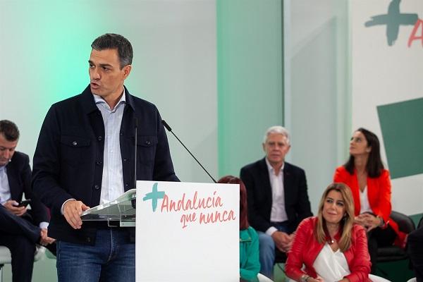 Pedro Sánchez, durante su intervención en el Comité Director del PSOE-A.