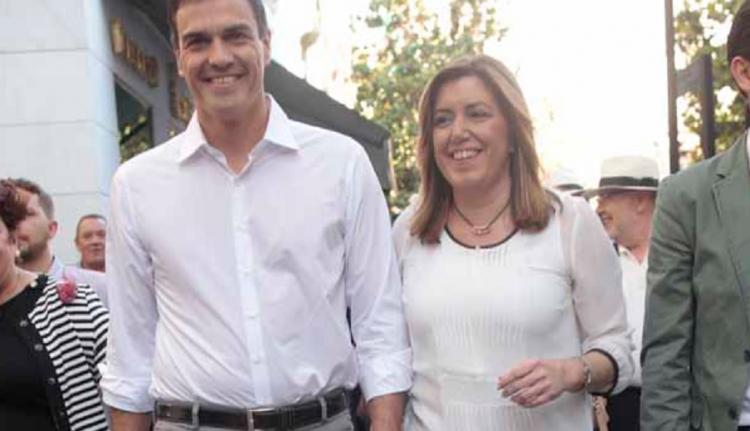 Pedro Sánchez y Susana Díaz, en Granada.