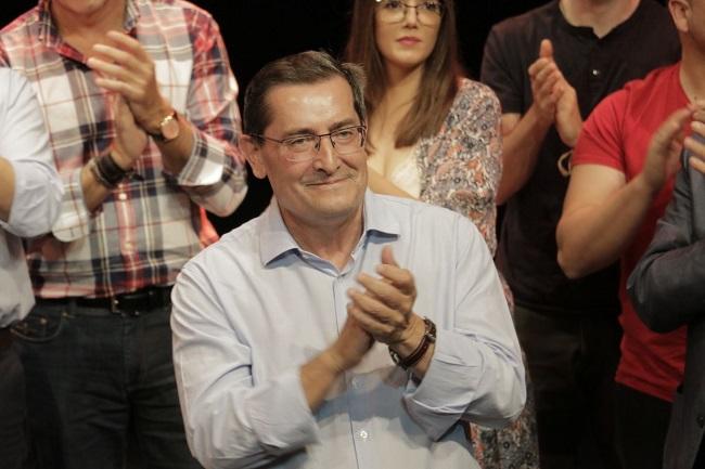 Pepe Entrena, en un acto de su campaña a Primarias.