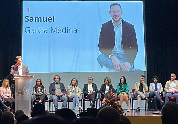 Samuel García, en la presentación de su candidatura. 