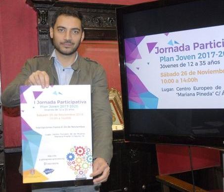 El concejal Eduardo Castillo, en una comparecencia sobre el Plan Joven El concejal Eduardo Castillo, en una comparecencia sobre el Plan Joven.