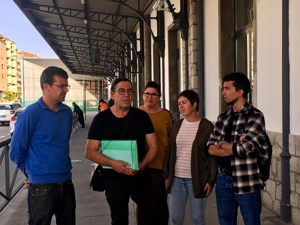 La candidatura se ha reunido con un representante del sector ferroviario de CGT.