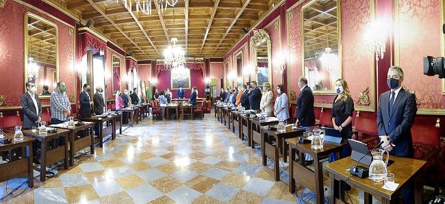 Imagen de archivo del pleno del Ayuntamiento de Granada.