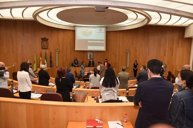 Imagen del inicio de la sesión del pleno de la Diputación de Granada. 