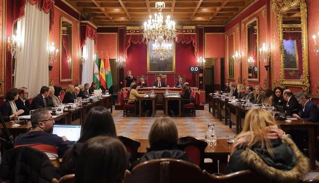 Pleno del Ayuntamiento de Granada el pasado viernes.