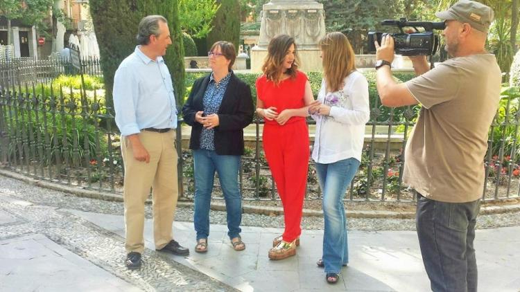 Los candidatos que aporta Podemos a la candidatura de confluencia en la Plaza de Mariana Pineda.