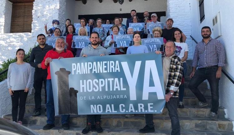 Concentración de este lunes en Pampaneira.