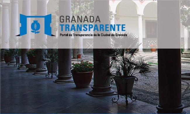 Entrada del portal de transparencia del Ayuntamiento de Granada. 