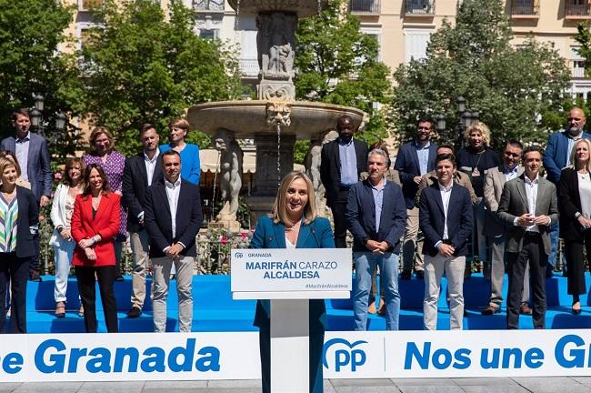 Marifrán Carazo, en la presentación de su candidatura en Bib Rambla.