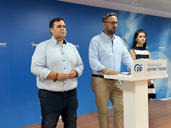 Rueda del prena del PP, este jueves.