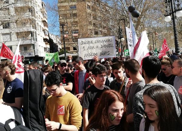 Manifestación del pasado 4 de marzo contra el decreto de escolarización.