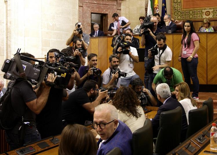 Susana Díaz, en el Parlamento.