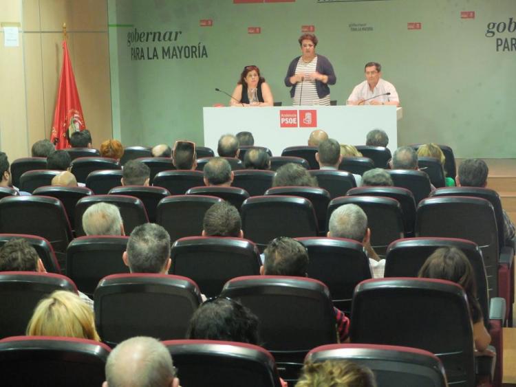 Teresa Jiménez, en la reunión de Granada. 