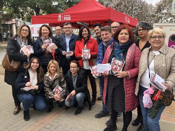 María José Rienda ha arropado a los candidatos socialistas.