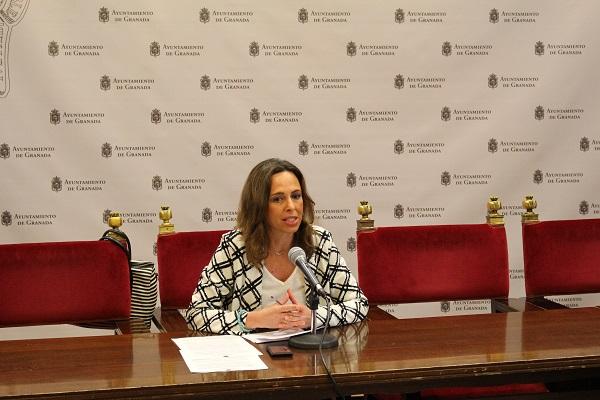 Rocío Díaz en rueda de prensa.