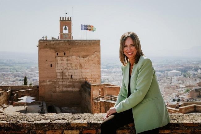 Rocío Díaz, en una fotografía en la Alhambra tras su nombramiento como consejera.