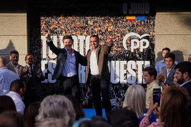 Francisco Rodríguez y Jorge Saavedra en el inicio de campaña.