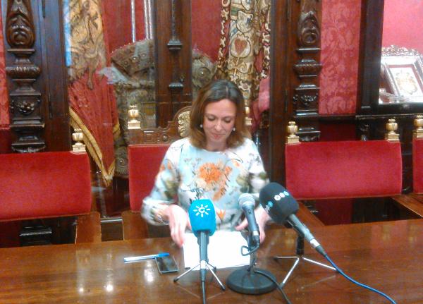 Rocío Díaz, en rueda de prensa Rocío Díaz, en rueda de prensa.