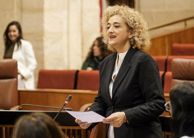 Rosa Fuentes, en el Parlamento.