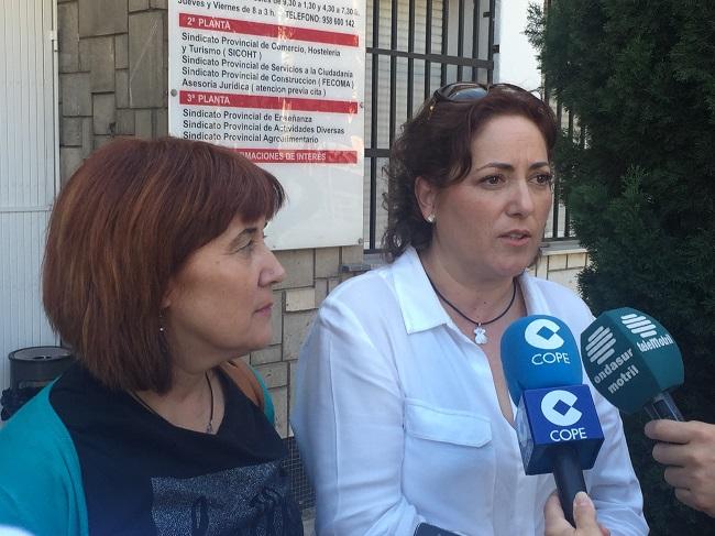 María del Carmen Pérez con Daniela Paqué, portavoz municipal en Motril. María del Carmen Pérez con Daniela Paqué, portavoz municipal en Motril.