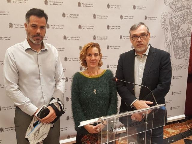 David Sánchez, Pilar Rivas y Héctor Gachs. 