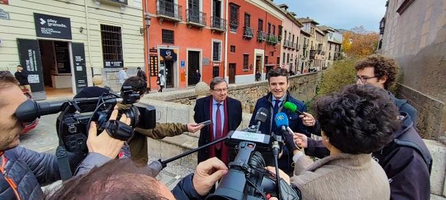 Jorge Saavedra y Luis González, este jueves.