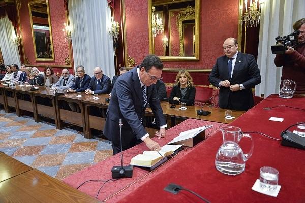 Sebastián Pérez, esta semana, en el pleno del Consejo Social.