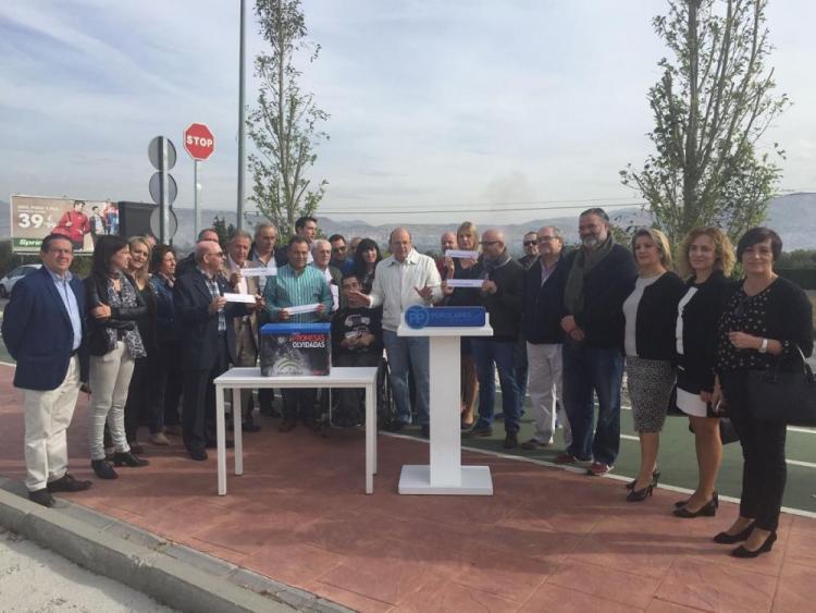 Sebastián Pérez en el acto en Ogíjares.