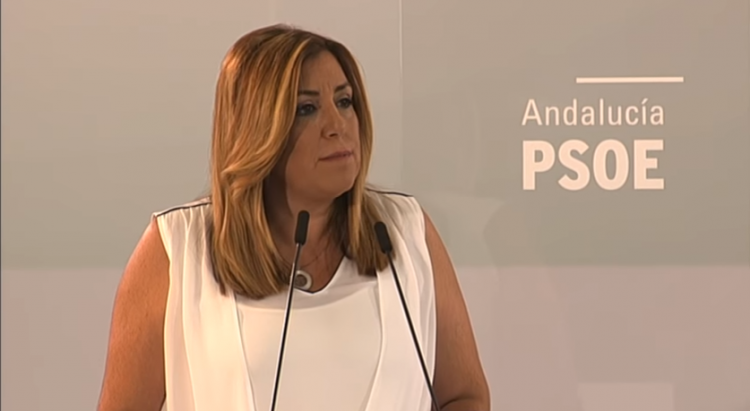 Susana Díaz durante su intervención. Susana Díaz durante su intervención.