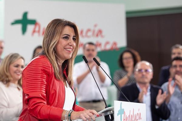 Susana Díaz, durante su intervención ante el Comité Director del PSOE-A.