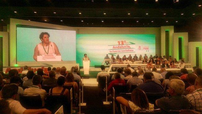 Teresa Jiménez, durante su intervención en el plenario.