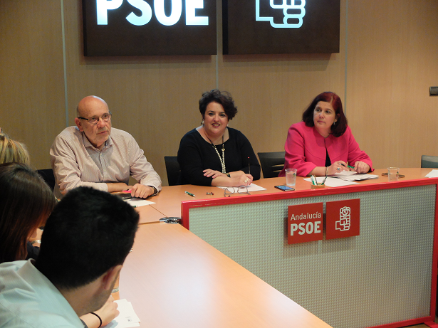 Teresa Jiménez preside la comisión ejecutiva del PSOE.
