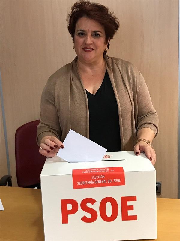 Teresa Jiménez en las pasadas elecciones del federal.