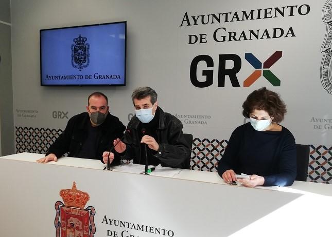 Francisco Puentedura, Antonio Cambril y Elisa Cabrerizo.