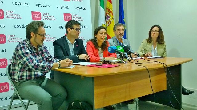 Olalla en una rueda de prensa. 