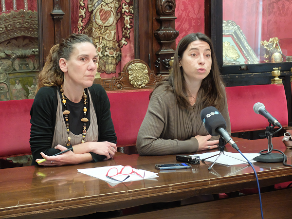 Pilar Rivas junto a Marta Gutiérrez.