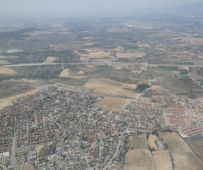 Vista aérea del Área Metropolitana de Granada. 